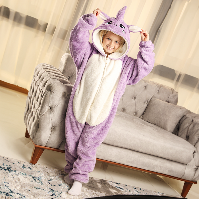 Kids' Onesies -Lavender Unicorn Onesi For Girls