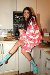 Pink Clouds Hoodie Blanket