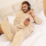 Unisex Faux Furr Pajama - beige