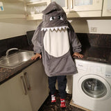 Kids Hoodie Blanket - Shark