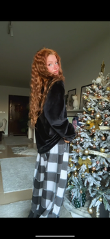 Women black Plaids Pajama