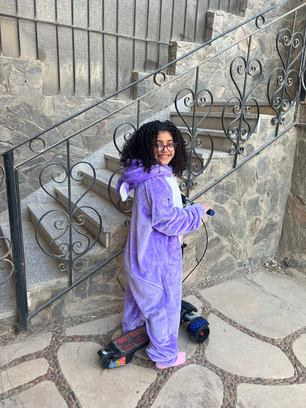 Kids' Onesies -Lavender Unicorn Onesi For Girls