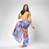 Abstracted lavender Wrap Up Pants