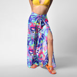 Abstracted lavender Wrap Up Pants
