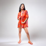 Abstracted  Floral Shirt