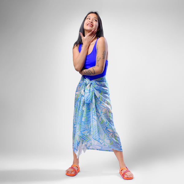 Striped Wrap - Cover Up