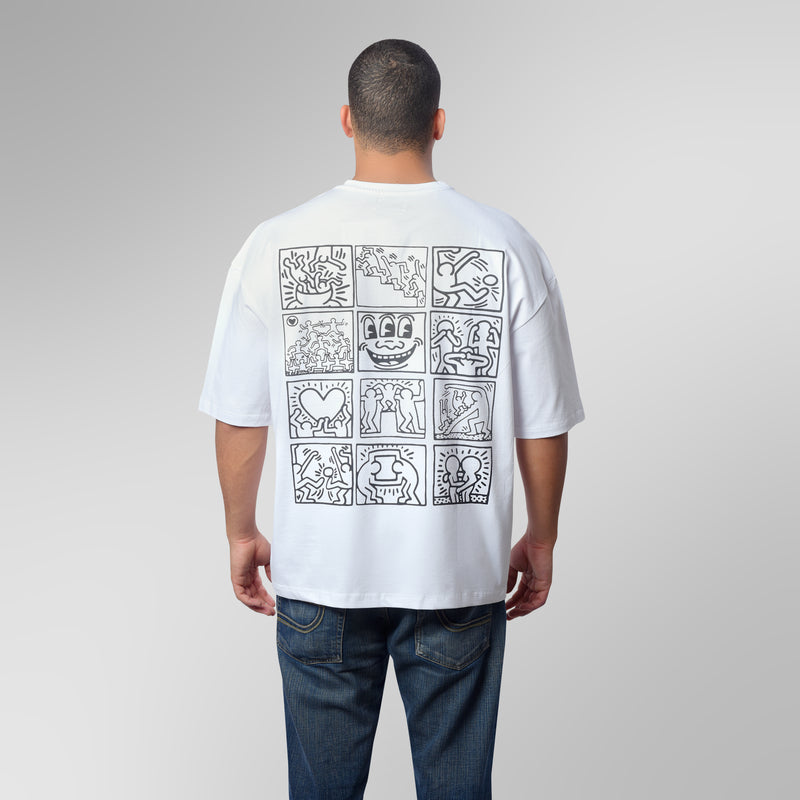 "Keith Haring" Over-Sized Tee