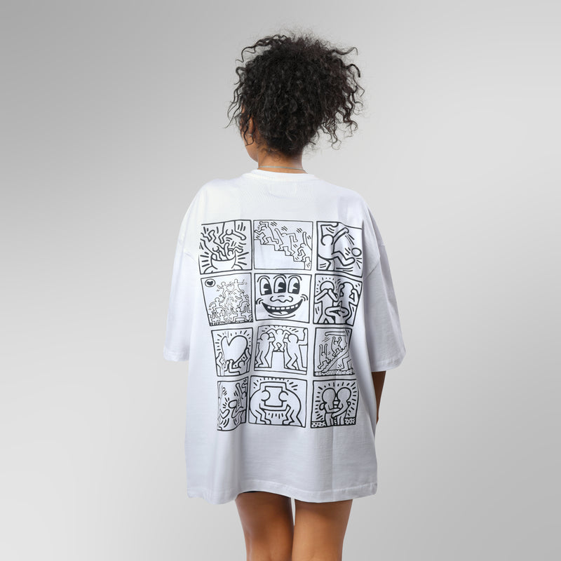 "Keith Haring" Over-Sized Tee