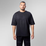 Black Plain Over-Sized Tee