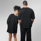 Black Plain Over-Sized Tee