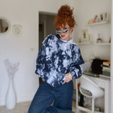 Unisex Hoodie - Tie die blue