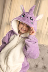 Kids' Onesies -Lavender Unicorn Onesi For Girls