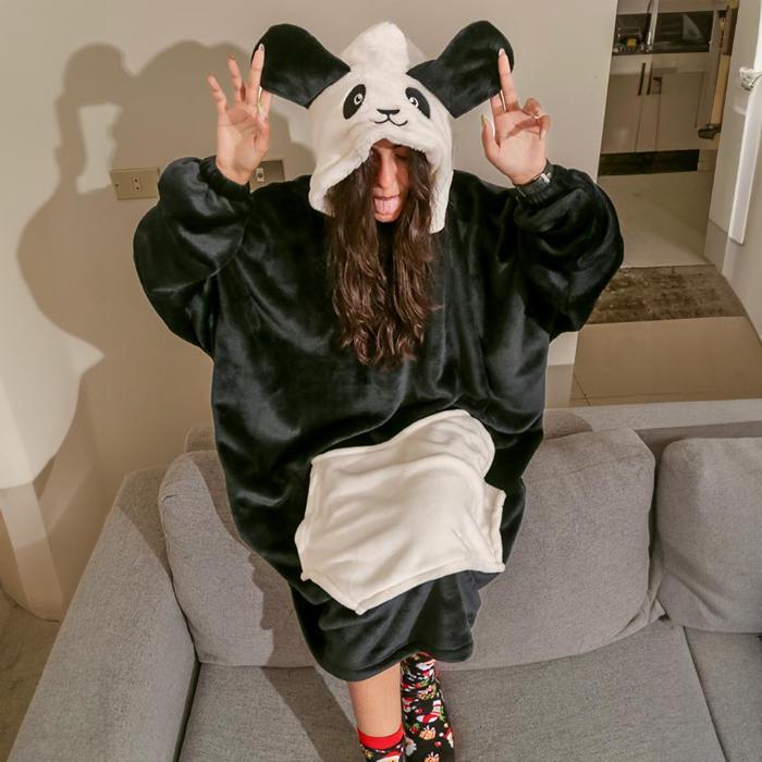 Hoodie Blanket - Panda