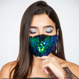 Sequin Fashion Face Mask - Mermaid - Tale Of Socks