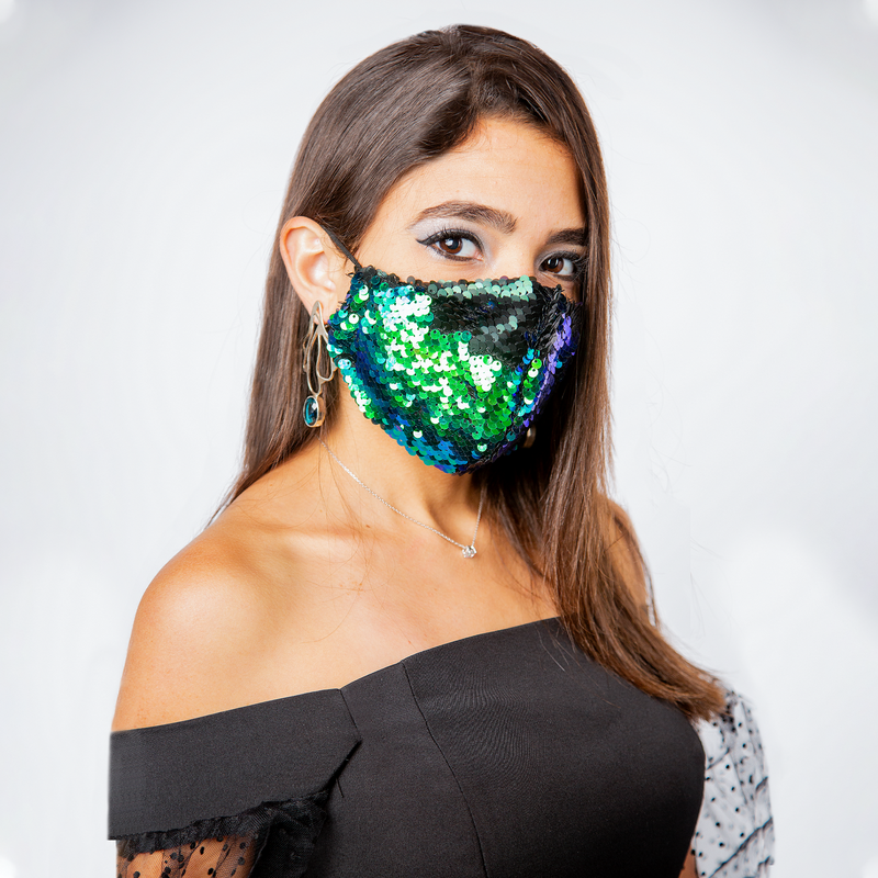 Sequin Fashion Face Mask - Mermaid - Tale Of Socks