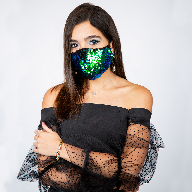 Sequin Fashion Face Mask - Mermaid - Tale Of Socks