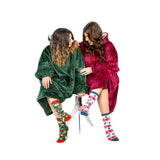 Hoodie Blanket - Green - Tale Of Socks