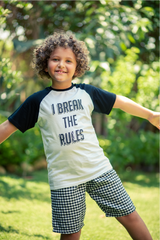I Break The Rules Pajama Set For Boys - Tale Of Socks