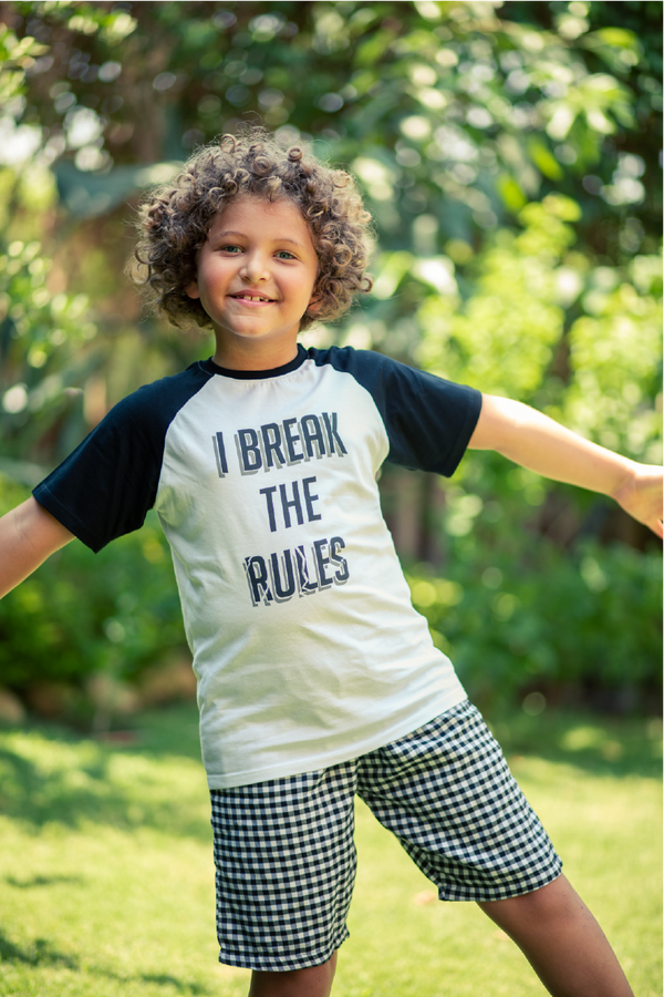 I Break The Rules Pajama Set For Boys - Tale Of Socks