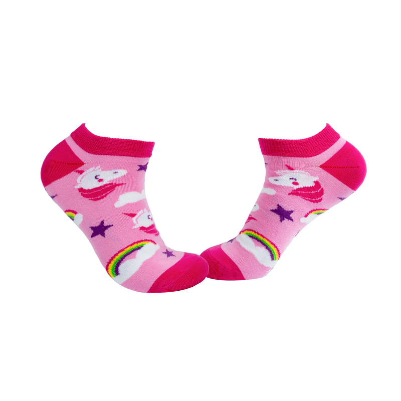 Unicorn Ankle/Low Cut Socks - Pink - Tale Of Socks