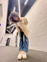Beige Denim Jacket