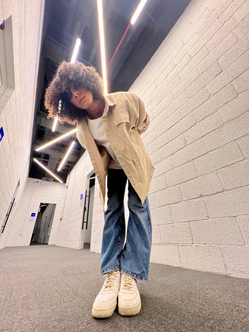 Beige Denim Jacket