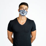 Camouflage Fabric Face Mask - Grey - Tale Of Socks