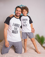 I Break The Rules Pajama Set For Boys - Tale Of Socks