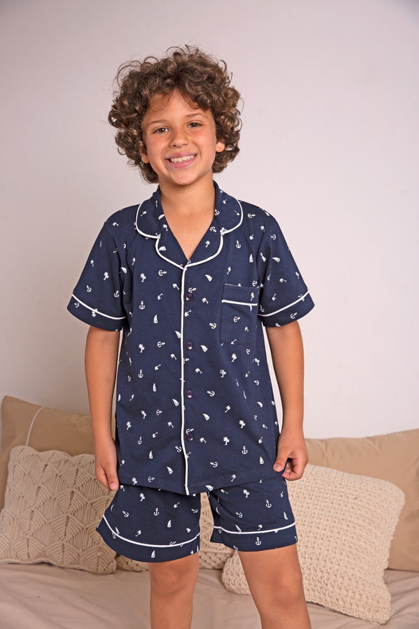 Captain's Pajama Set For Boys - Tale Of Socks