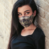 Camouflage Fabric Face Mask - Khaki - Tale Of Socks