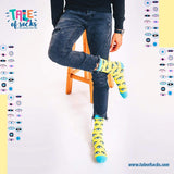 Evil Eyes Ankle/Low Cut Socks - Yellow - Tale Of Socks