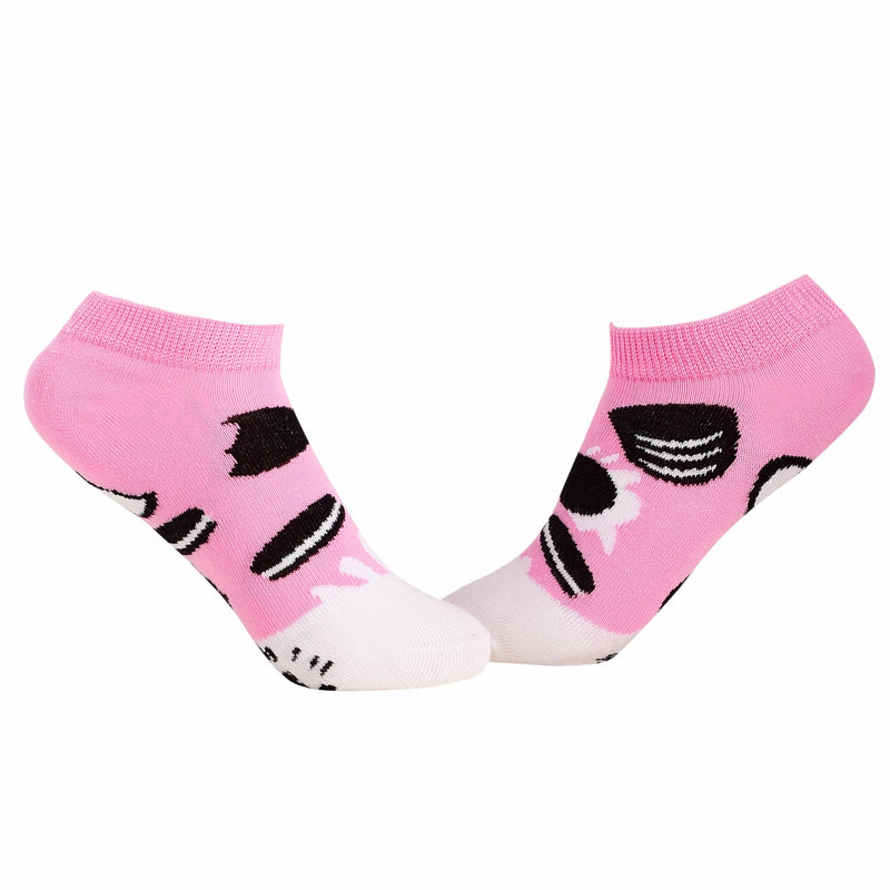 Food Ankle/Low Cut Socks - Oreo (Pink) - Tale Of Socks