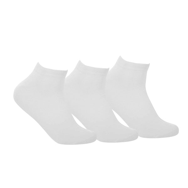 Pack of 3 Ankle Plain White Socks - Adults - Tale Of Socks