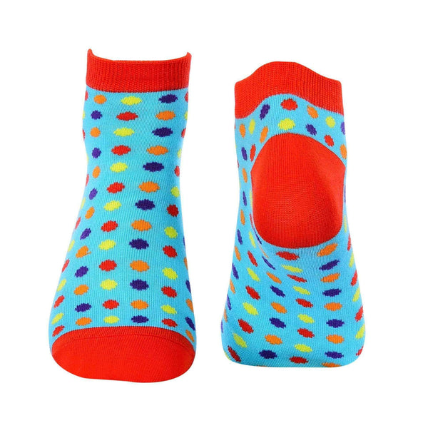 Small Polka Dots Ankle/Low Cut Socks - Light Blue - Tale Of Socks