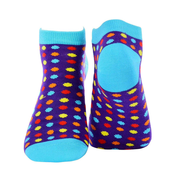 Small Polka Dots Ankle/Low Cut Socks - Violet - Tale Of Socks