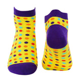 Small Polka Dots Ankle/Low Cut Socks - Yellow - Tale Of Socks