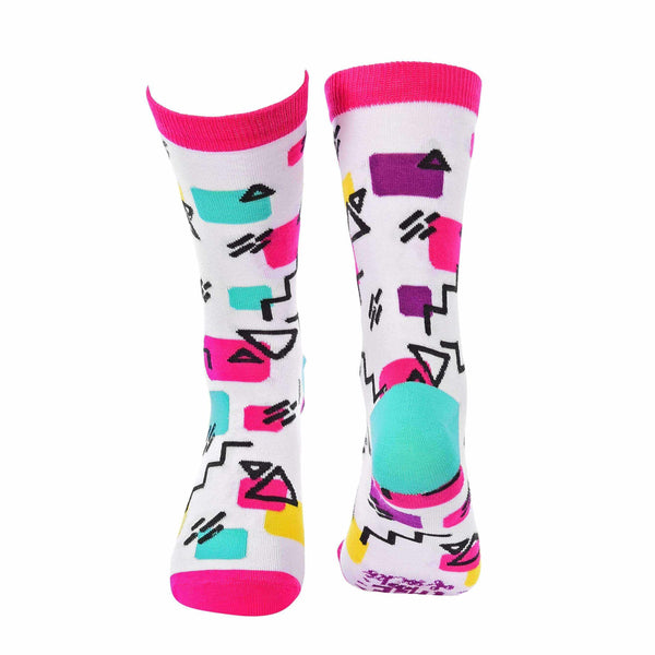 Geometric Crew Socks - Memphis - Tale Of Socks