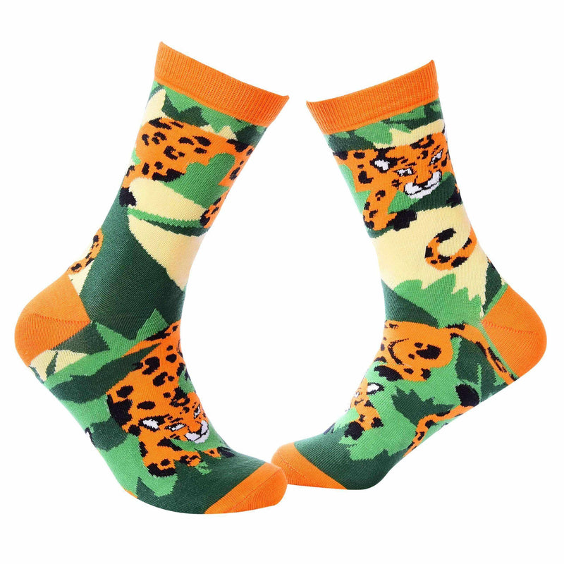 Jungle Crew Socks - Leopard - Tale Of Socks