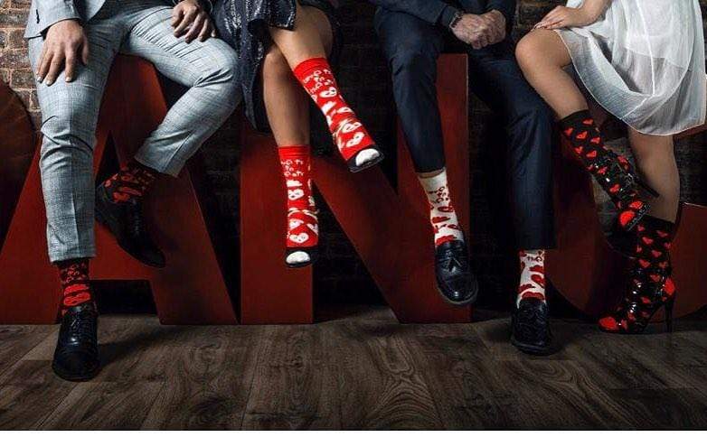 Love Is In The Air - Crew Socks - Black - Tale Of Socks