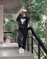 Cow Pattern Crew Socks - Black and White - Tale Of Socks