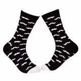 Crew Moustache One Size - Black and White - Tale Of Socks