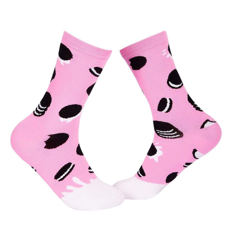 Food Crew Socks - Oreo (Pink) - Tale Of Socks