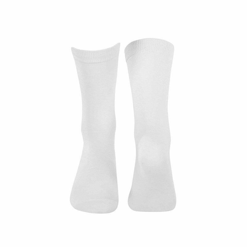 Plain Crew Socks - White - Tale Of Socks