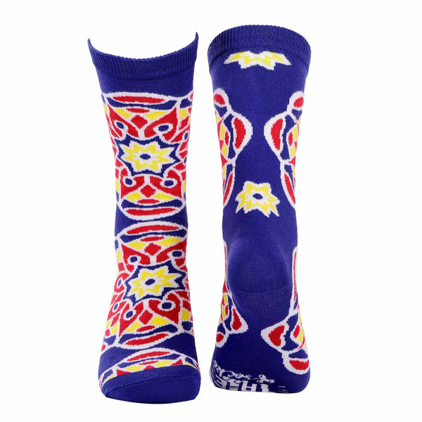 Special Edition: Ramadan's Blue Khayamiya خيامية - Crew Socks - Tale Of Socks