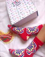 Special Edition: Ramadan's Red Khayamiya خيامية - Crew Socks - Tale Of Socks