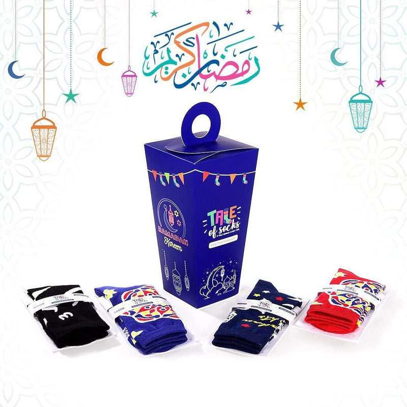Special Edition: Ramadan's Red Khayamiya خيامية - Crew Socks - Tale Of Socks