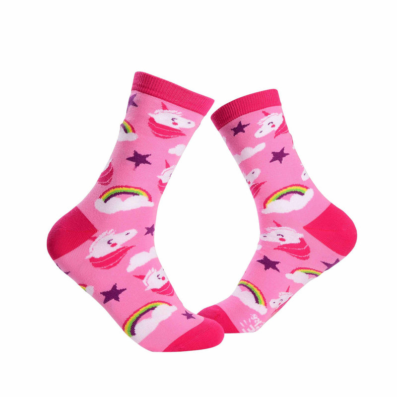 Unicorn Crew Socks - Pink - Tale Of Socks