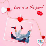 Special Edition Crew Socks - Kisses - Tale Of Socks