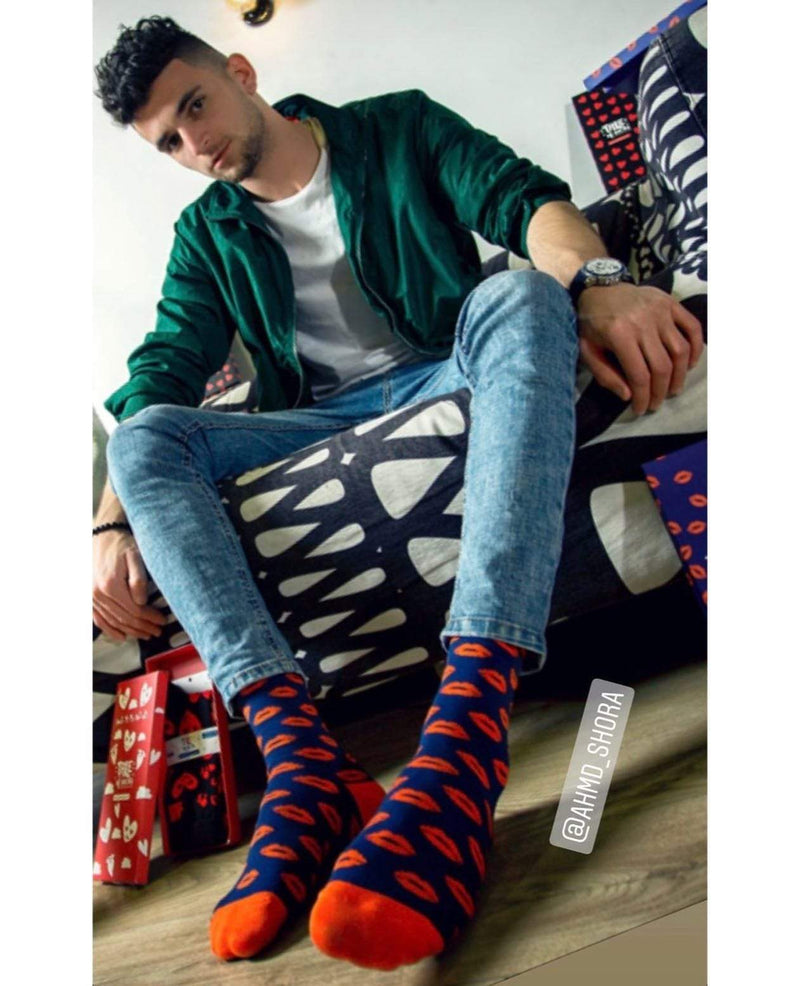 Special Edition Crew Socks - Kisses - Tale Of Socks