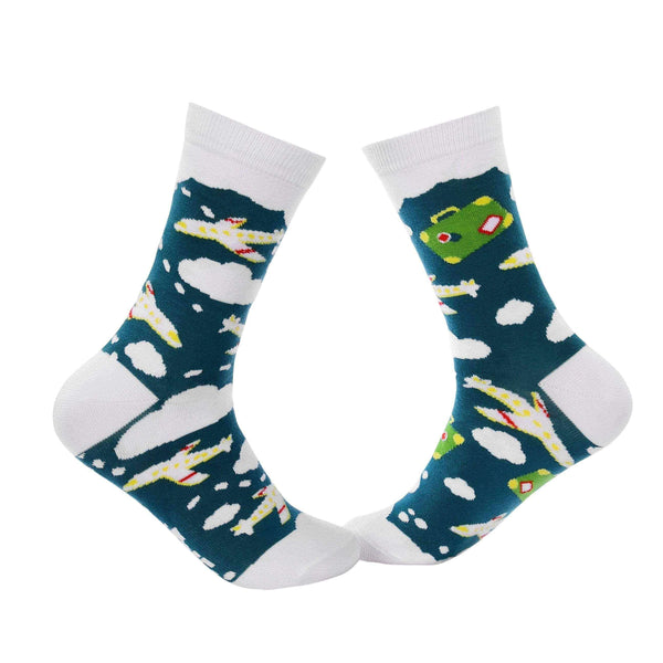 Travel Crew Socks - Flight - Tale Of Socks